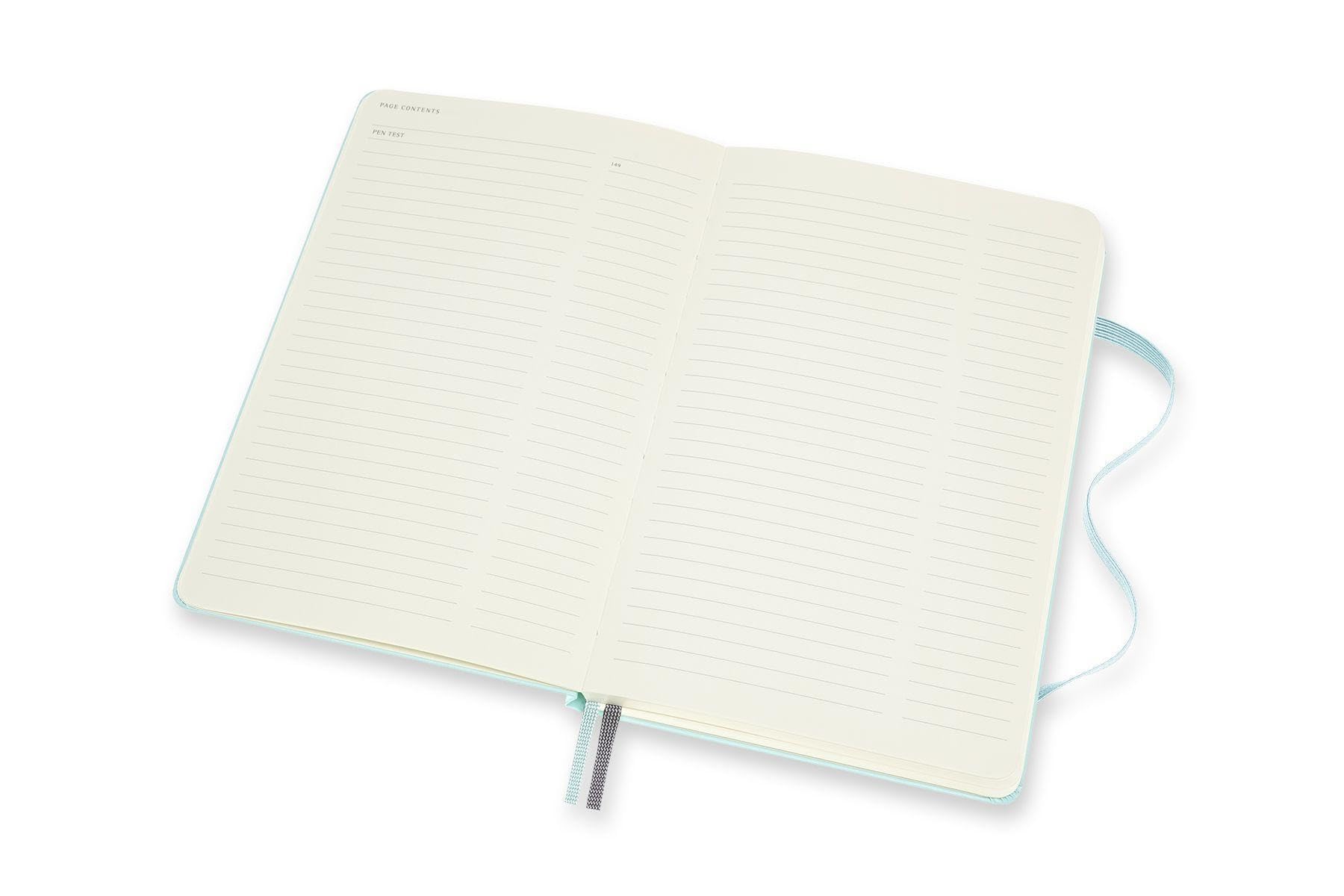 Moleskine, Bullet Notebook Art Collection, Bloc de Notas, Cuaderno de Dibujo, Páginas Lisas o con Rayas, Tapa Dura, Formato Grande 13x21 cm, Color Aguamarina