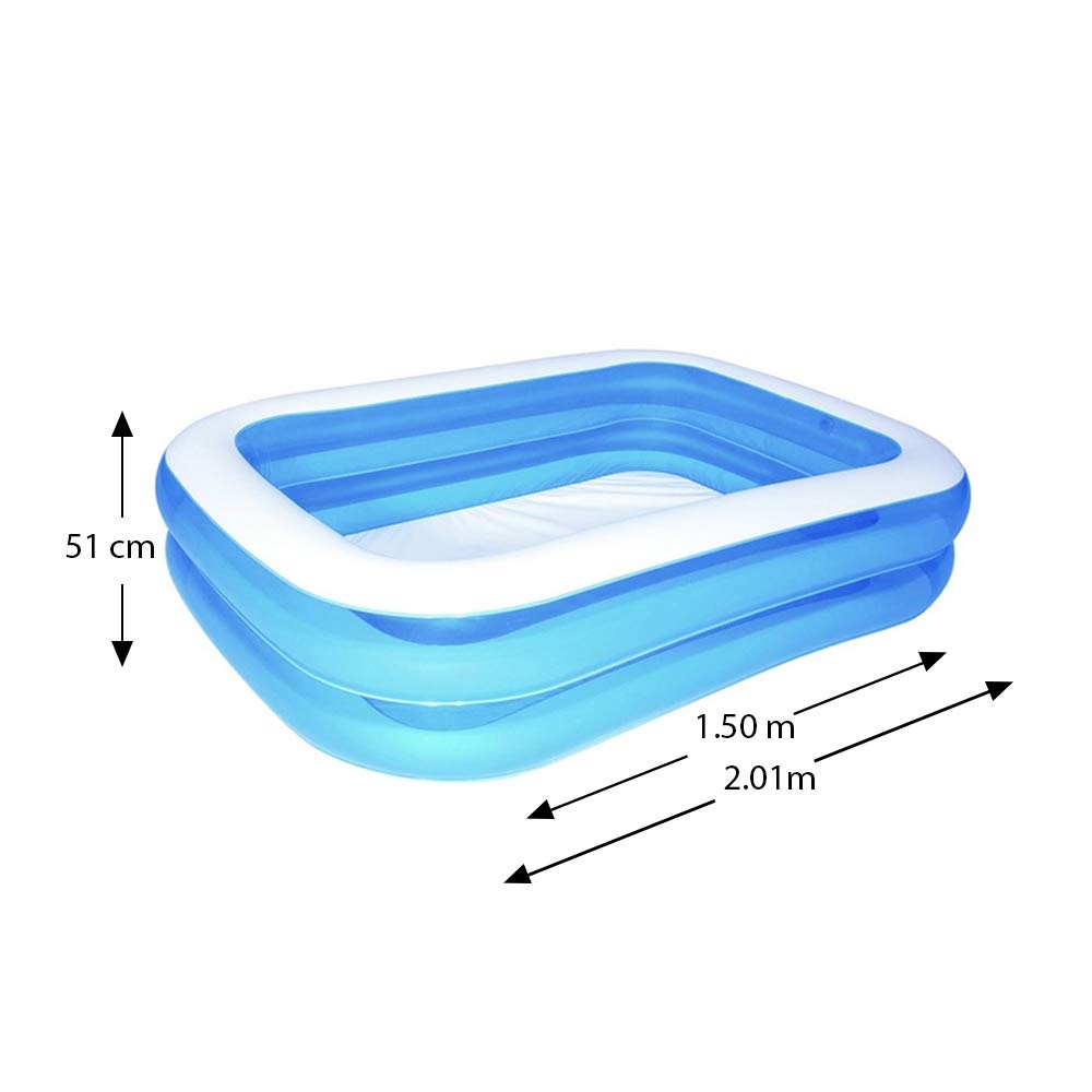 Radeau Piscine Gonflable Enfant 120x75cm, Baleine Bleue, été Fun