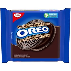 OREO Dark Chocolate Sandwich Cookies, 261 g