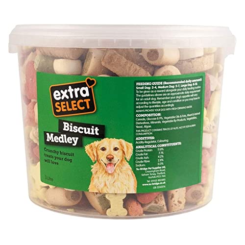 Select Biscuit Medley Dog Treats 3L Bucket