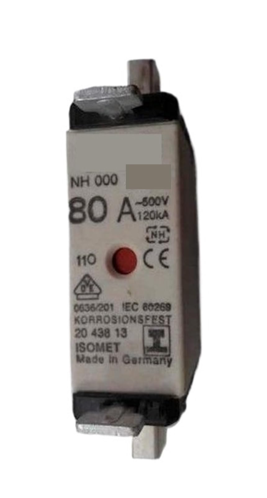 Fusibles NH000 35A 80A 500V pour stopper les coupures de courant intempestives
