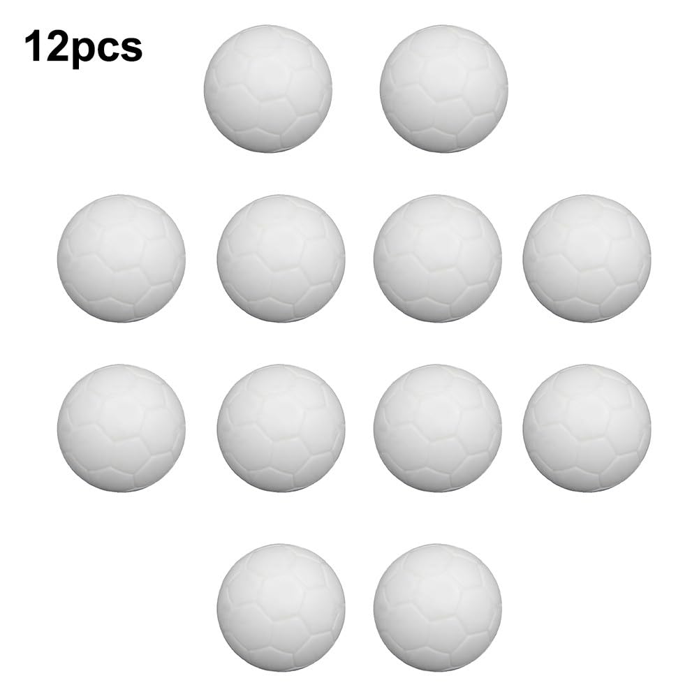 Palline da calcio balilla 36 mm resina bianca solida 12 confezioni ricambio