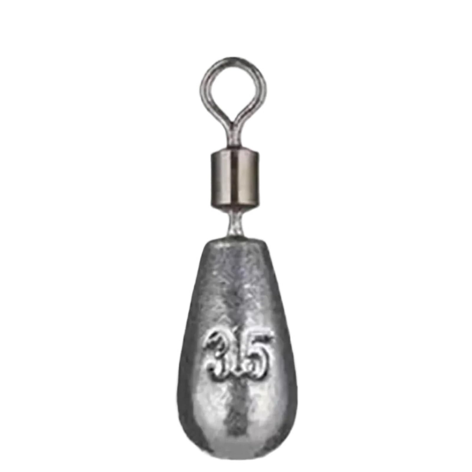 Juego de 15 plomadas de pesca de 3,5 g, 5 g, 7 g, 10 g, 14 g, 20 g, tubo de plomada, colgante de metal, kit de aparejos de mar, herramienta para deportes al aire libre (3,5 g)
