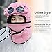 Winter Thermal Hat with Glasses Windproof Ski Cap Fashion Warm,Winter Trapper Hat Detachable Neckband Hats Beige
