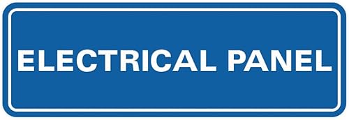 Miniatura 9 de Letrero de pared o puerta de panel eléctrico estándar, material duradero, letrero transparente y funcional, fácil instalación, marrón oscuro,