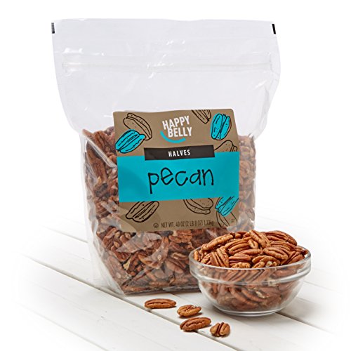 Amazon Brand - Happy Belly Pecan Halves, 40 ounce