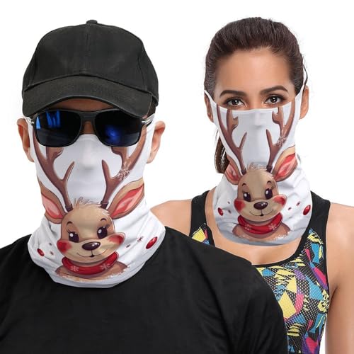 Neck Gaiter Face Mask Multifunctional Dog And Cat Print Uv Mask Face Cover for Sun Protective