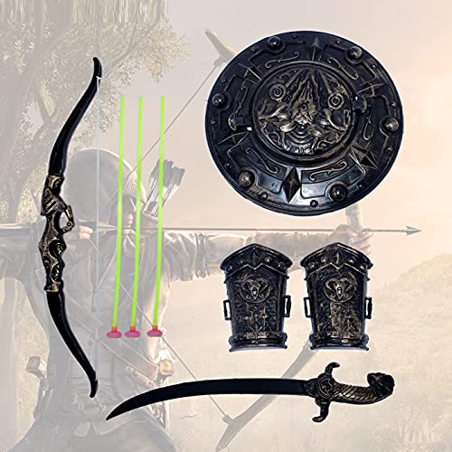 Ekan Archery Bow Arrow Toy with Sword / Talwar Shield and 2 Arm Guards Set for Perfect Practice Outdoor Toys and Birthday Gift Item for Kids Boys and Girls Toy Review India (Iknoor World )