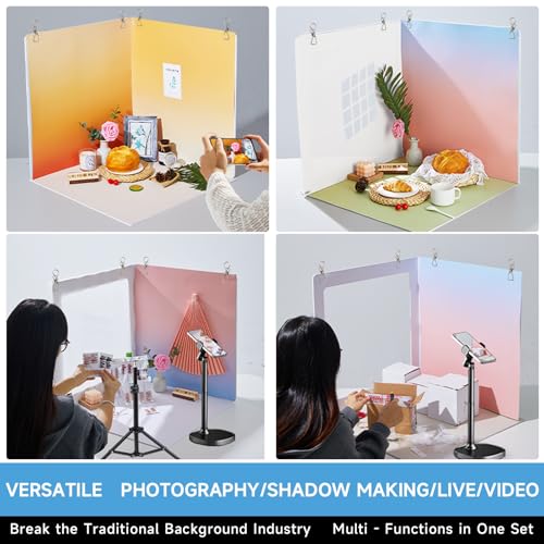Kit de Fondo 19x19 Pulgadas con Accesorios para Fotografía miniatura 6