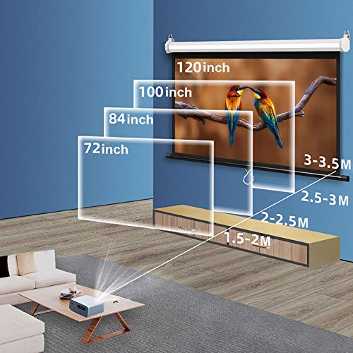 Pantalla de proyección de pared 84 pulg 16:9 plegable miniatura 5