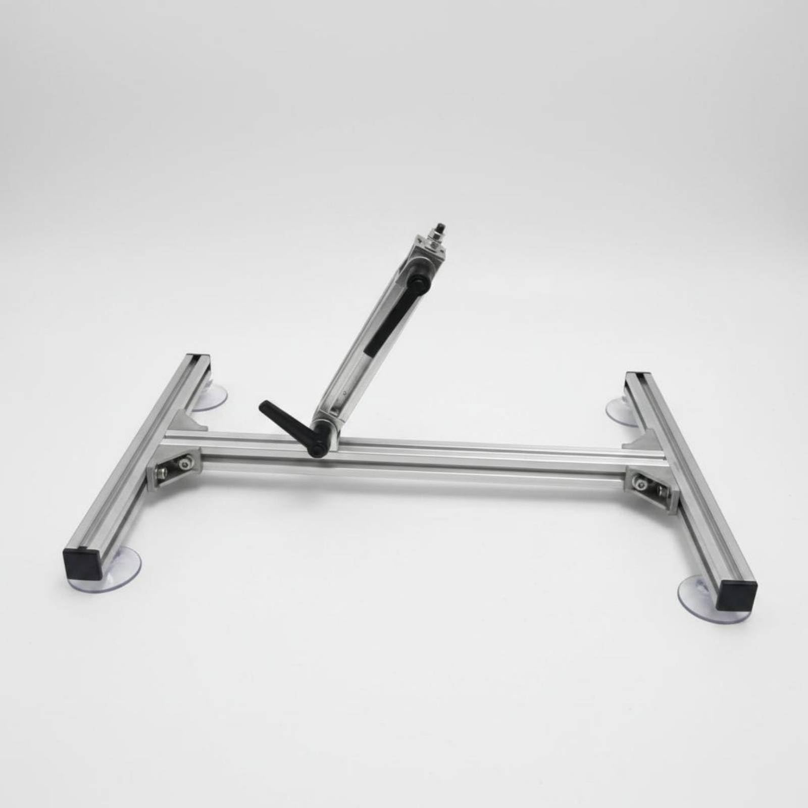 Almencla Soporte Ajustable Universal con Ventosa de Aluminio Brazo con Conector Giratorio y Base de Ventosa Adecuado para Montaje de , Soporte De Doble Columna