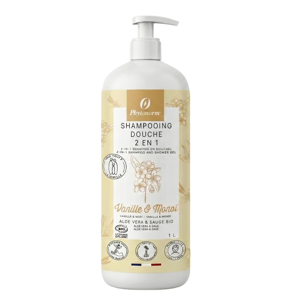 Shampoo Doccia Vaniglia-Monoi delle Isole 750ml certificato biologico