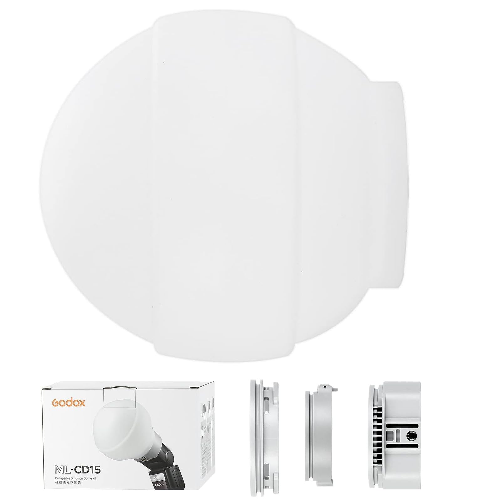 Godox Diffuser ML-CD15 Flash Diffuser Kit - Portable and Versatile Lighting Accessories for Round and Square Speedlights