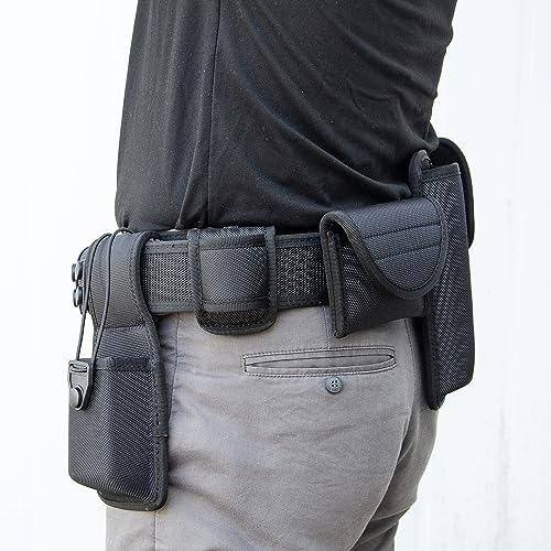ZGJINLONG police Utility Duty Belt Rig police Molded Pouches Kit Tactical Security Guard Belt Modular Law Enforcement Military Equipment Belt 4 pack Belt Keeper