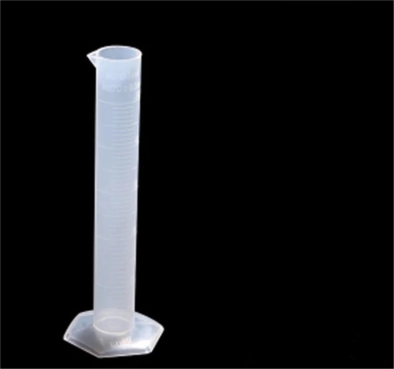 10 sztuk/opakowanie 50 ml plastikowy cylinder pomiarowy klasy spożywczej pogrubiony materiał PP sprzęt laboratoryjny cylinder stopniowany