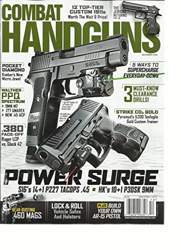 COMBAT HAND GUNS, DECEMBER, 2015 (12 TOP - TIER CUSTOM 1911 WORTH THE WAIT &