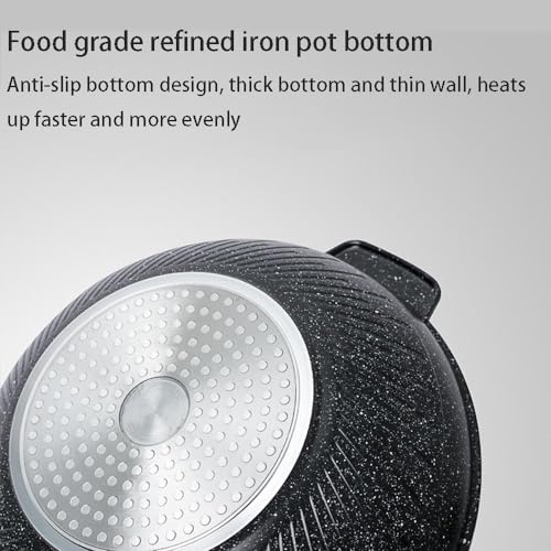 Wok de aluminio fundido con recubrimiento antiadherente 13.4 pulg miniatura 5