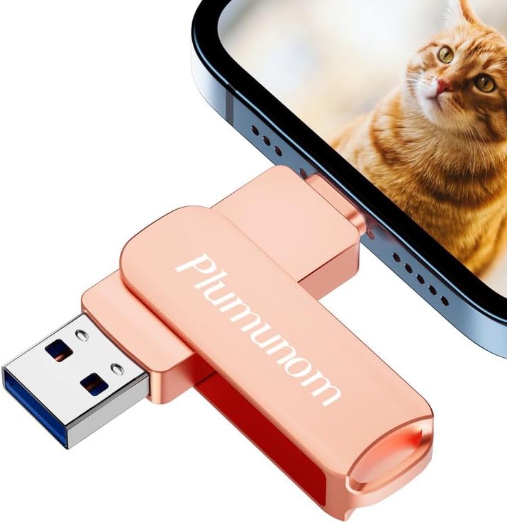 Unidad flash de 64 GB para iPhone, Photo Stick para iPhone Flash Drive para guardar más fotos y videos, memoria compatible con iPhoneiPadAndroidPC.