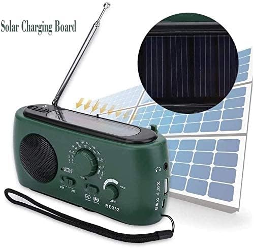 Miniatura 2 de Radios portátil Am FM emergencia energía solar manivela radio AMFMSW Radio de emergencia con linterna LED cargador de teléfono de emergencia