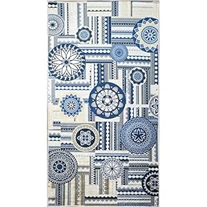 MANI TEXTILE TPS_MILANO_160 Teppich, Polyester, mehrfarbig, 160 x 230