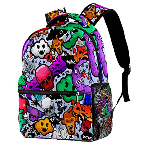 Sac à dos femme léger Magical Mandala grand compartiment pour adolescente style tendance
