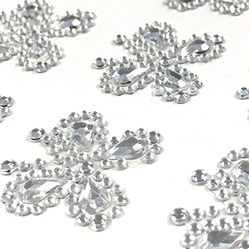 Papillon strass adhésif argenté Wrapables pour customisation et loisirs créatifs - 3
