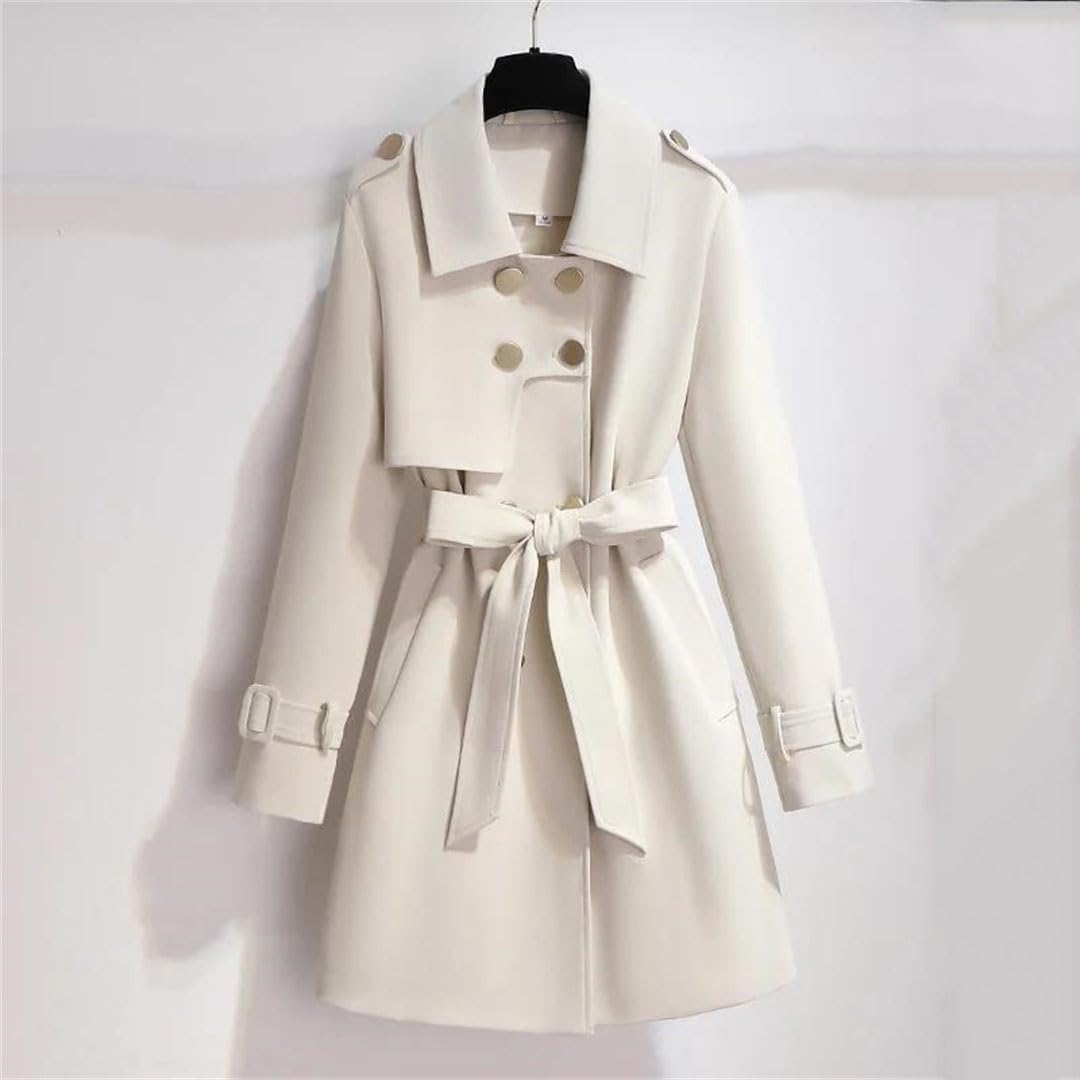 Women Spring Autumn Trench Coat Korean Loose Long Windbreaker Outerwear Tops