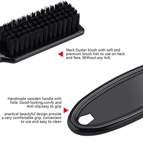 3 Pieces Clipper Blade Cleaning Brush Hair Clipper Cleaning Nylon Brush Nail Brush Trimmer Barber Cleaning Brush Tool (Black) #TOP5
