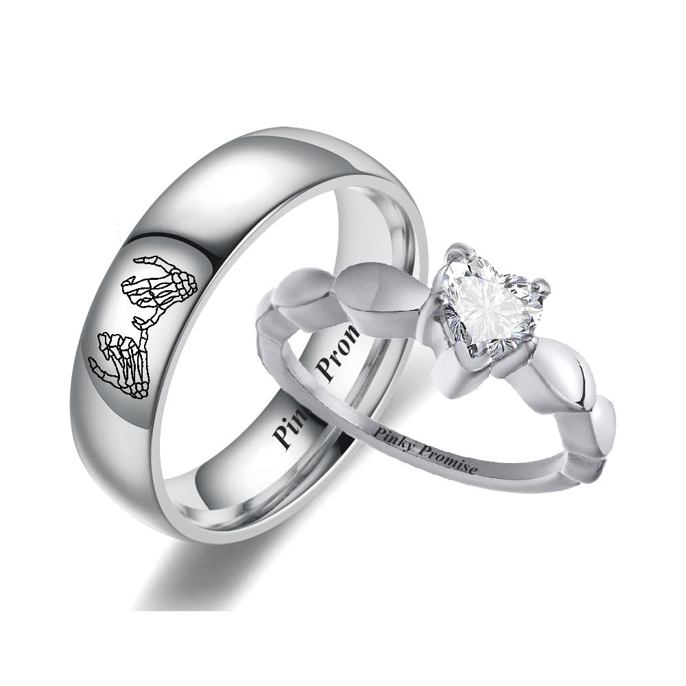 BomdoG Personalized couple rings Set,Custom Engraved Rings for Couples Matching Promise Rings for Couples Blue and Black Wedding Rings for Men and