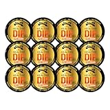 TeaZA Herbal Energy Pouch Spicy Cinnamon Flavor, Nicotine Free, Tobacco Free Pouches Smokeless Tobacco Replacement, Made with Green Tea Energy Dip Pouches (12 Pack)