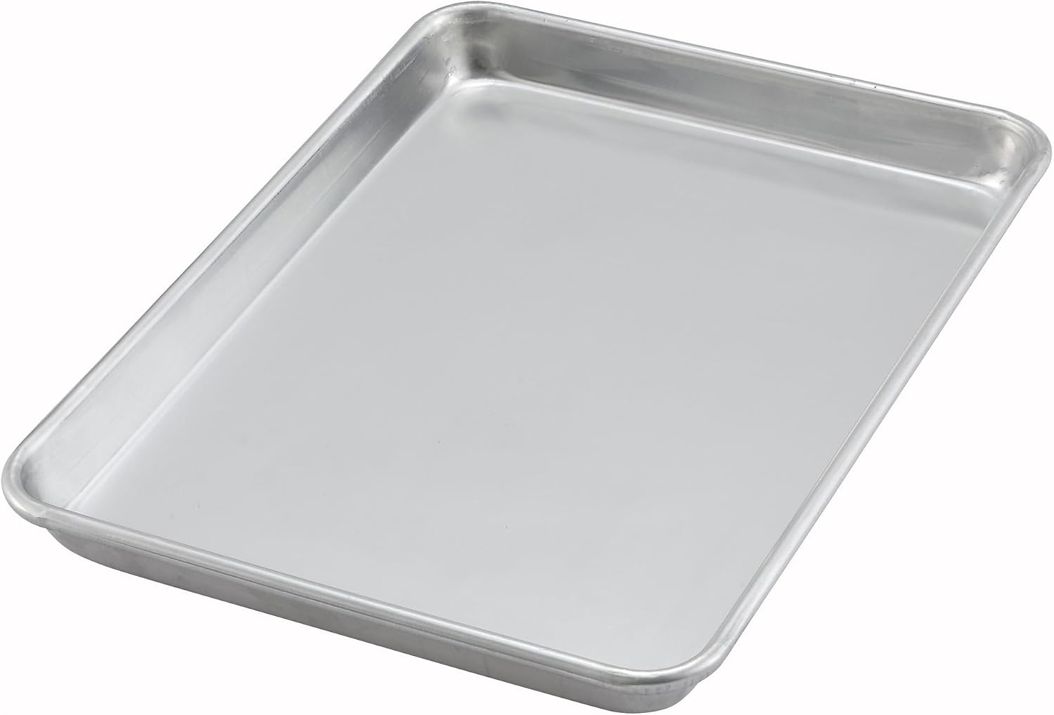 Winco 9 1/2" x 13" Silver Aluminum Sheet Pan, 1/4 Size