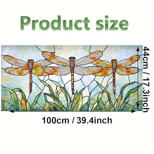 Película para ventana de PVC 39.3 x 17.7 pulg con diseño miniatura 3