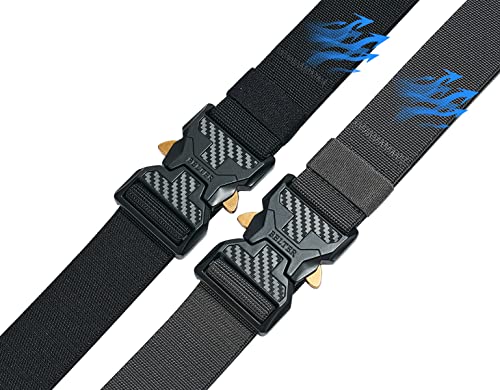 BELTER Tactical Belt Mens Utility Elastic Belts Military Nylon Web Work Belt with Heavy Duty Quick Release Buckle4