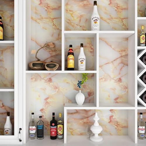 Image of Barebeauty 60 x 200 cm Kitchen Wallpaper, Self Adhesive Oil Proof Waterproof Wall Sticker for Kitchen, Anti-Mold Heat Resistant Backsplash Wall Covering (Pack of 6, 77.52 Sq. Ft. Approx)