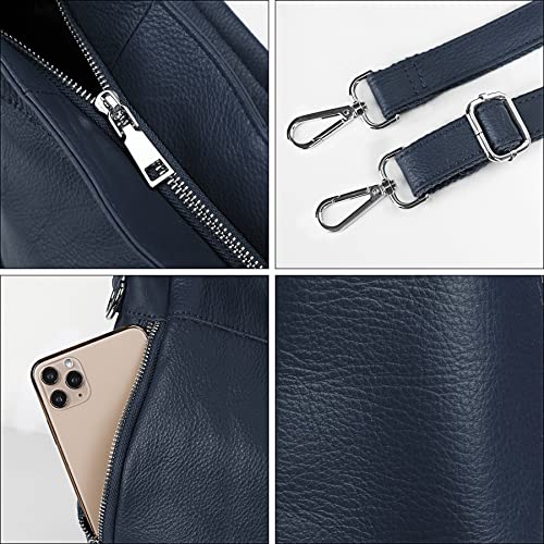 Image of YALUXE Women's Real Leather Shoulder Bags Hobo Handbag Purse Crossbody Bag