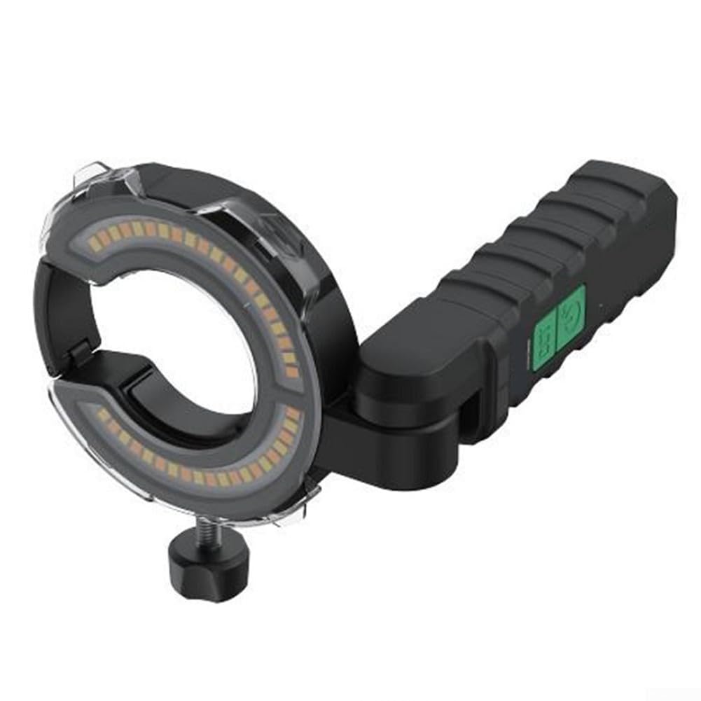 Foco LED recargable para pintura de automóviles, brillo ajustable de 500 lúmenes, 2900 K-6500 K, luz de trabajo resistente a la intemperie IP65 con batería de 3200 mAh para reparación de automóviles e