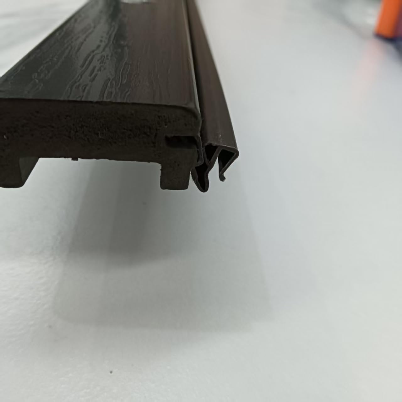 3' Adjustable Sill Cap for Therma-Tru Door,Sill Cap Threshold Replacement,Durable, Rot-Resistant, Wood-Grained Texture (Black Wood Composite),SCA4HU30SCA3MU30