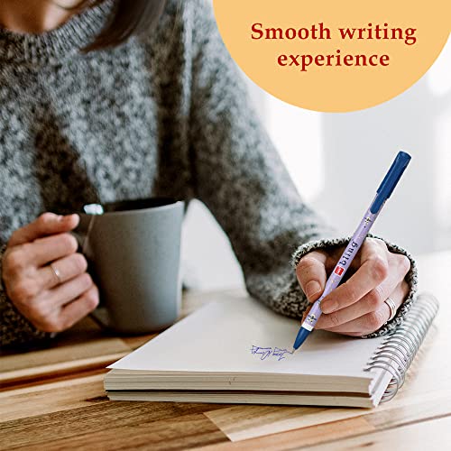 Image of Cello Bling Pastel Ball Pen | Blue Ball Pen | Jar of 25 Units | Best Ball Pens for Smooth Writing | Ball Point Pen Set | Pens for Students | Office Stationery Items | Best pen for Exam