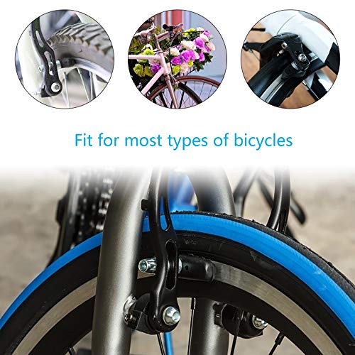 CHALA 12stk Fahrrad Bremsbeläge Set V Brake Bremsschuhe Bremsklöttze aus Aluminium und Gummi Fahrradbremse Bremsschuhsatz für Shimano tektro xlc promax MTB 70 mm schwarz - Image 4