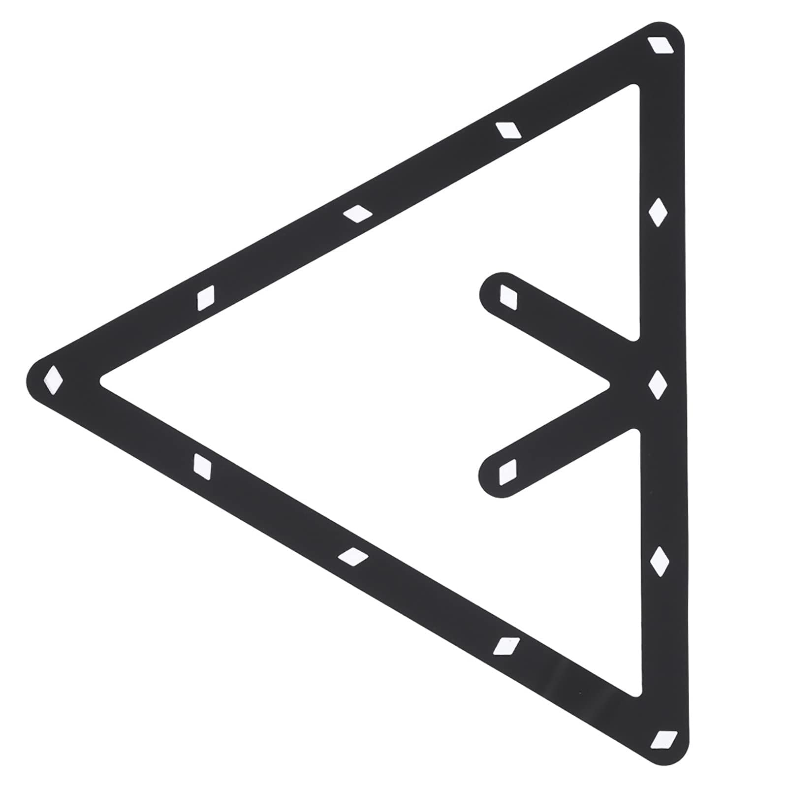 PPCS Billiard Rack Triángulo Soporte de Pelota 24x24cm Snooker Plantilla Plana Accesorio