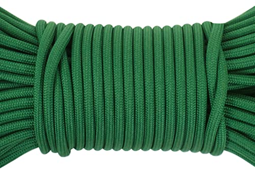 Image of 550 para Cord Parachute Survival Cord Rope Spec Type III 7 Strand Paracord Rope, Military Grade Nylon 4mm Diameter (Green, 30)