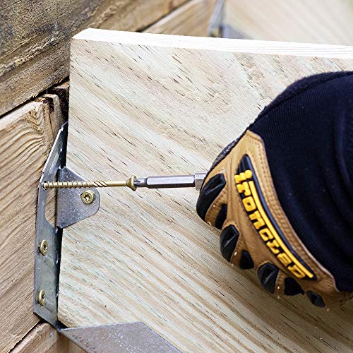 Proferred - V56092 Professional Decking & Outdoors Wood Screws, 6-Lobe Bronze SKT Coating - 1500 Hour Salt Spray, Size Options in #8, 9, and #10, Lengths 2\", 2.5\", 3\", 3.5\", and 4\"