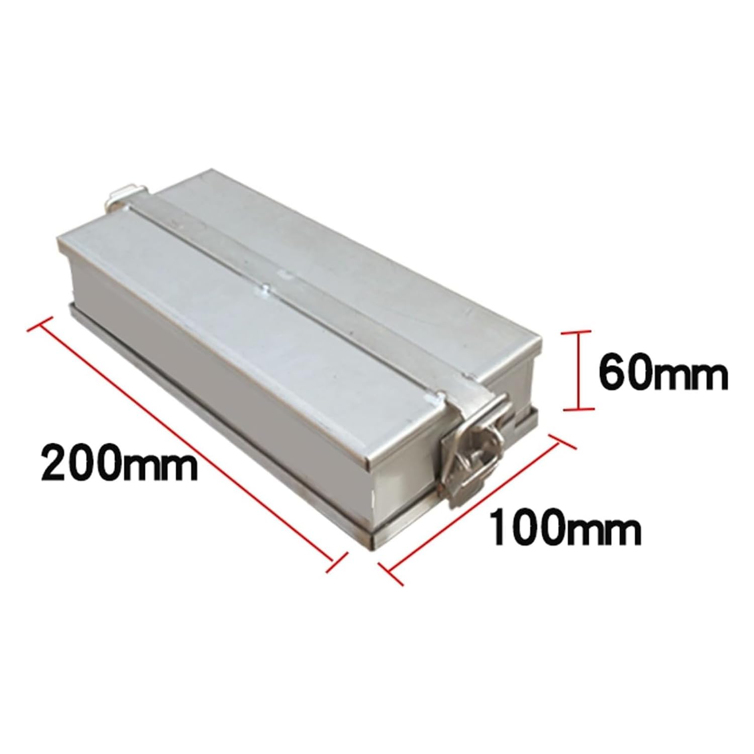 Prensa para Carne de Acero Inoxidable 304, Molde Rectangular para jamón con un Grosor de 1,5 mm, hasta 3,5 kg, para Hamburguesas rellenas y para Asar a la Parrilla.