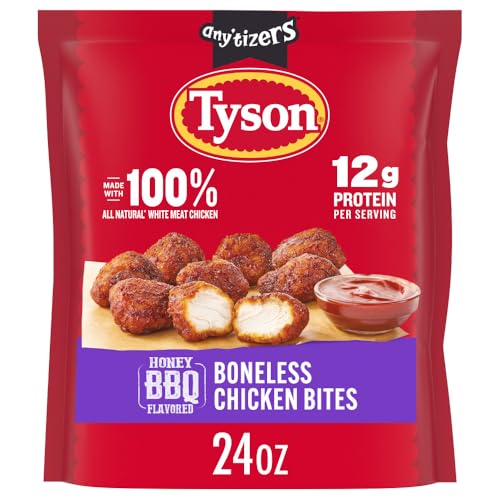 Tyson Anytizers, Sweet BBQ Boneless Chicken Bites, 24 Ounce.