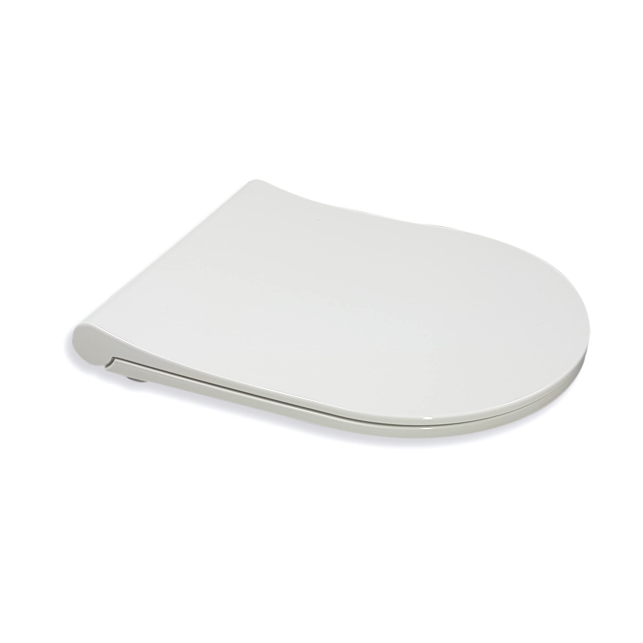 Ideal Standard - Universeel, gebogen universele wc-bril, smal, afgeronde toiletbril met softclosemechanisme, antibacterieel, snelsluiting, urea, wit