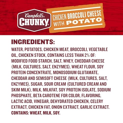 Image of Campbell's Chunky Soup, Chicken Broccoli Cheese Soup, 18.8 Oz Can