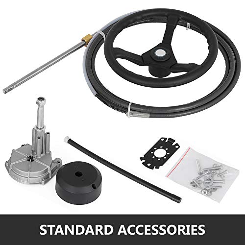 image for Bestauto Outboard Steering System 14' Outboard Steering Kit 14 Feet Bo
