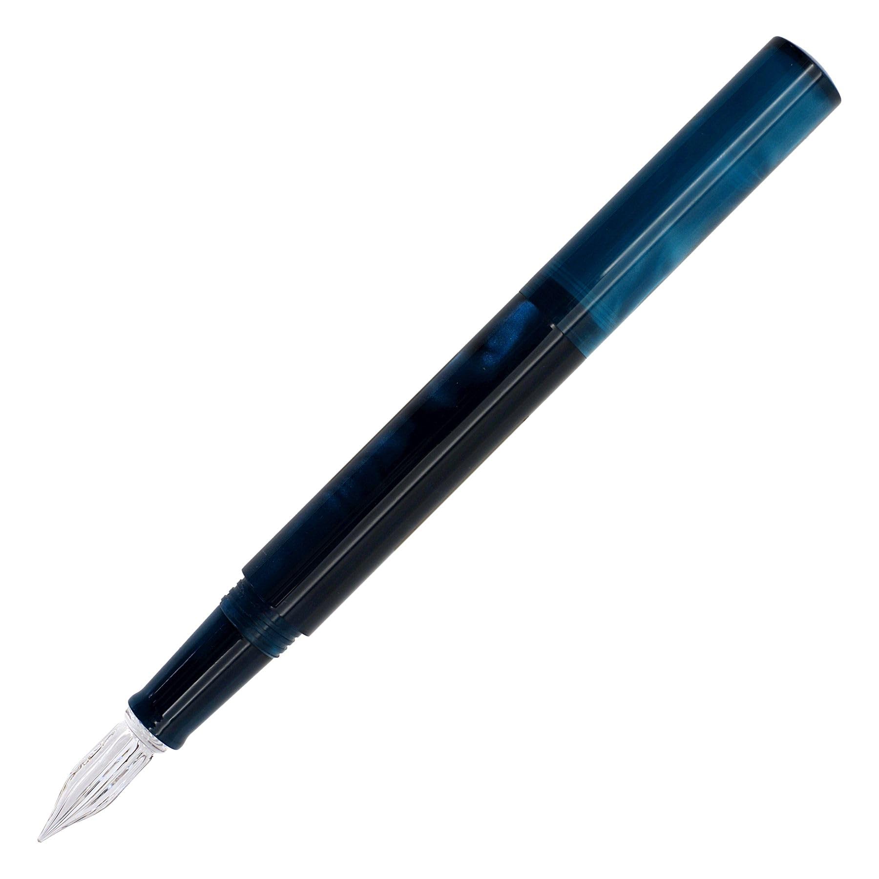 Teranishi Guitar Glass Dip Pen Aurora Cosmo Green Handmade Nib Japan 4.3in