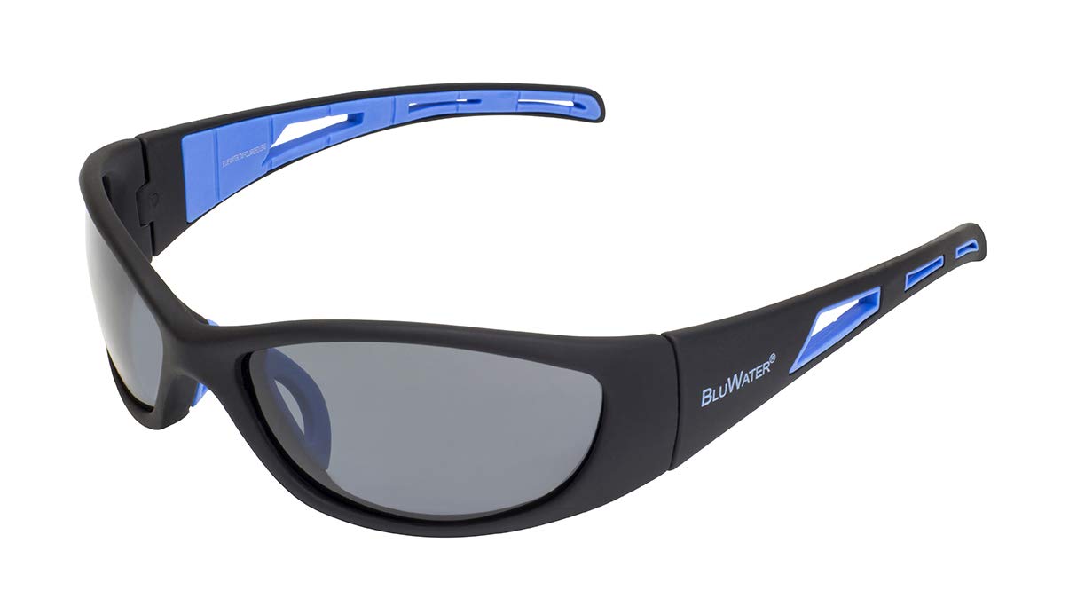 Global VisionBlueWater Polarized Buoyant Series Sunglasses with Matte Black Frames and Gray Lenses