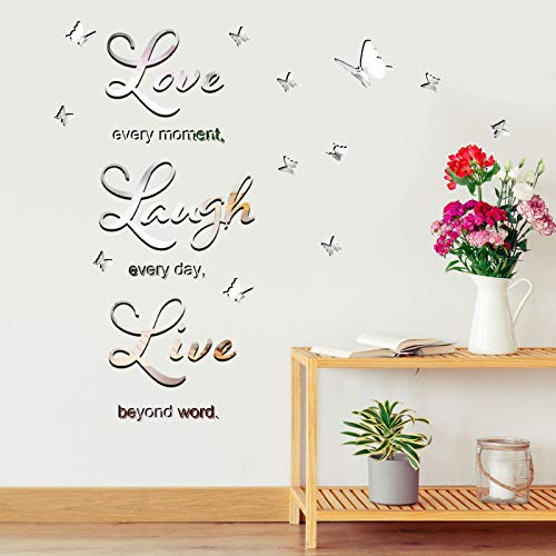 DIY Specchio Love Every Moment, Live Beyond Words